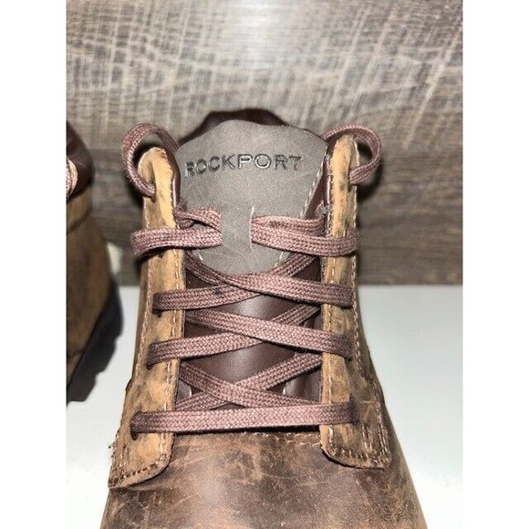 Rockport Shoes Men Size 11.5 M Brown Hydro Shield Waterproof Leather TruTECH - Picture 3 of 9